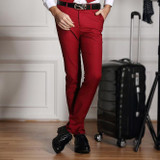 2016 New Formal Wedding Men Suit Pants Fashion Slim Fit Casual Brand Business Blazer Straight Dress Trousers / Male Suit pants