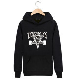 2016 New Fleece Autumn Winter Trasher Men's Hoodies Streetwear Skateboard Hip hop Hoody Thrasher Sweatshirt Men Women Sweat 4XL