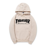 2016 New Fleece Autumn Winter Trasher Men's Hoodies Streetwear Skateboard Hip hop Hoody Thrasher Sweatshirt Men Women Sweat XXL