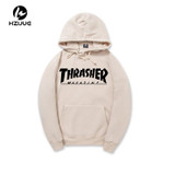 2016 New Fleece Autumn Winter Trasher Men's Hoodies Streetwear Skateboard Hip hop Hoody Thrasher Sweatshirt Men Women Sweat XXL