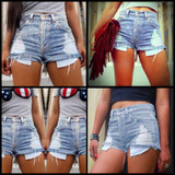 2016 New Fashion women's jeans Summer High Waist Stretch Denim Shorts Slim Western Casual women Jeans Shorts Hot Plus Size XXXL