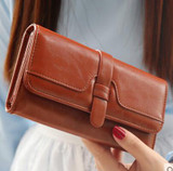 2016 new fashion women wallets three fold long design wallet clutch hasp soft High Quality wallet for women freeshipping