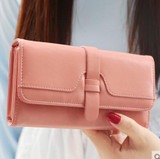 2016 new fashion women wallets three fold long design wallet clutch hasp soft High Quality wallet for women freeshipping