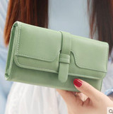 2016 new fashion women wallets three fold long design wallet clutch hasp soft High Quality wallet for women freeshipping