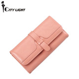 2016 new fashion women wallets three fold long design wallet clutch hasp soft High Quality wallet for women freeshipping