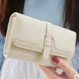 2016 new fashion women wallets three fold long design wallet clutch hasp soft High Quality wallet for women freeshipping