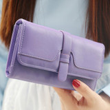 2016 new fashion women wallets three fold long design wallet clutch hasp soft High Quality wallet for women freeshipping