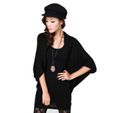 2016 New Fashion Women Sweater Casual Loose Shawl Batwing Sleeves cardigan Lady Knit Sweater Coat Woolen Women Cardigans Jacket