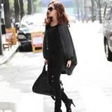2016 New Fashion Women Sweater Casual Loose Shawl Batwing Sleeves cardigan Lady Knit Sweater Coat Woolen Women Cardigans Jacket