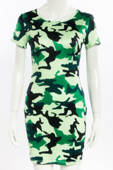 2016 new Fashion Women Summer slim short sleeve Bodycon Camouflage Military Print Sexy Mini Dress dresses Vestido Curto Cortos
