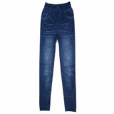 2016 New Fashion Women Stonewash Denim Skinny Leggings Stretchable Pencil Pants Tights faux Jeans Stonewash Slim Legging Hot