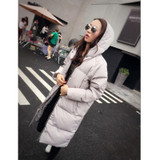 2016 New Fashion Winter Jacket Women Thickening White Duck Down Parka Coat Hooded Long Warm Outwear Female Jacket