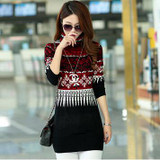 2016 New Fashion thickening basic long sweater female pullover turtleneck cashmere Women's sweater Plus Size sweater