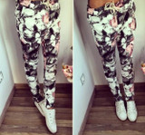 2016 New Fashion Slim Fit Camouflage Print Pants Women Sweatpants Cargo Jogger Pants Pencil Pants