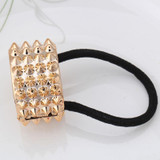 2016 New Fashion Punk Jewelry Hairwear Hair Rope Ponytail Holder Hairbands Cycles Hair Accessories women Elastic Hair bands