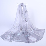 2016 New Fashion Printing Silk Scarf Long Women Chiffon Gauze Kerchief Sun Protection Shawl