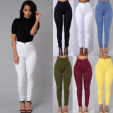2016 New Fashion Plus Size Women High Waist Pencil Jeans Pants Fit Lady Jeans Plus Size Sexy Slim Elastic Skinny Pants Trousers
