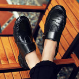 2016 New Fashion Men Genuine Leather Loafers High Quality Luxury Brand Casual Flats Shoes Men Lightweigh Moccasins Driving Shoes