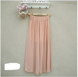 2016 New Fashion Lady Wide Leg Chiffon High Waist Pants Long Loose Culottes Trousers Special Designed Stylish Women Pants