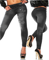 2016 New Fashion Ladies Casual Stretch Denim Jeans Leggings Jeggings Pencil Pants Thin Skinny Leggings Jeans Womens Clothing