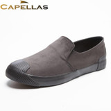 CAPELLAS New Arrival Men Casual Shoes Spring Fashion Mens Shoes Mens Casual Flock Shoes Casual Breathable Shoes Sapato EU 39-44