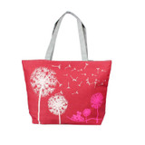 Canvas Tote Women Handbag Shoulder Beach Bag Satchel Shopping Messenger Dandelion Large Women's Casual Bag bolsa feminina Mance