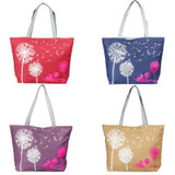 Canvas Tote Women Handbag Shoulder Beach Bag Satchel Shopping Messenger Dandelion Large Women's Casual Bag bolsa feminina Mance