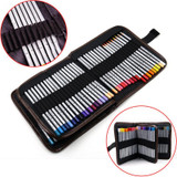Canvas Roll Up Pencil Case Brush Holder Girl Women Cosmetic Makeup Portable Pouch Pockets School Supplies