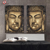 Canvas Painting Modern Decorative Pictures Buddha Wall Art Decoration Posters and Prints for Living Room Bedroom Home Decor 2pcs
