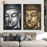 Canvas Painting Modern Decorative Pictures Buddha Wall Art Decoration Posters and Prints for Living Room Bedroom Home Decor 2pcs