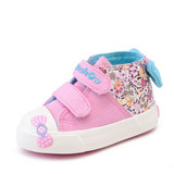 Canvas Children Sneakers 2018 Bowknot Girls Princess Shoes Denim Kids Sneakers Floral Flat Boots for Girls Baby Toddler Shoes
