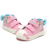 Canvas Children Sneakers 2018 Bowknot Girls Princess Shoes Denim Kids Sneakers Floral Flat Boots for Girls Baby Toddler Shoes