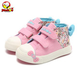 Canvas Children Sneakers 2018 Bowknot Girls Princess Shoes Denim Kids Sneakers Floral Flat Boots for Girls Baby Toddler Shoes