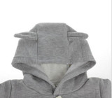 Canis 2017 Winter Newborn Baby Boy Girls Sweater Batman Hoodies Romper Jumpsuit Gray or Black Hooded Autumn Warm 0-24M SS