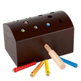 Candywood Wooden catch caterpillar toys for baby kids educational children early learning Parent-child interaction toys block
