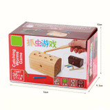 Candywood Wooden catch caterpillar toys for baby kids educational children early learning Parent-child interaction toys block