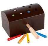 Candywood Wooden catch caterpillar toys for baby kids educational children early learning Parent-child interaction toys block