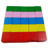 Candywood Montessori Colorful wood cube blocks Bright Assemblage block Early educational early learning toys for kids children