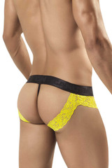 Candyman Yellow Lace Jock Thong