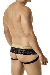Candyman Black Lace Jock Thong