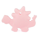 Candy Colors Silicone Baby Teether Dinosaur Shape Teethers Necklace Pendant Baby Dental Care Toothbrush Training Baby Care