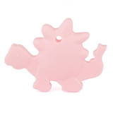 Candy Colors Silicone Baby Teether Dinosaur Shape Teethers Necklace Pendant Baby Dental Care Toothbrush Training Baby Care