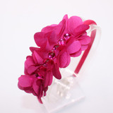 Candy Colors Children headbands Baby Headwear Chiffon Flower Hairband Girl Headband Rhinestones Hair Band Cute Hair Accessories