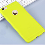 Candy  Soft TPU Silicon phone cases Coque with logo window Accessories For iPhone 5 5S SE 6 6S 7 Plus Fundas luxury Cover