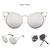 CandisGY Women Eyeglasses Cat Eye Sunglasses Lady Fashion Brand Desinger Vintage party Sun Glasses Female Eyewear