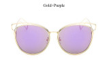 CandisGY Women Classic Cat EyE Sunglasses Lady Fashion mIRROR Brand Desinger Mirror Sun Glasses Female
