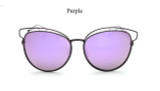 CandisGY Women Classic Cat EyE Sunglasses Lady Fashion mIRROR Brand Desinger Mirror Sun Glasses Female