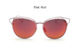 CandisGY Women Classic Cat EyE Sunglasses Lady Fashion mIRROR Brand Desinger Mirror Sun Glasses Female