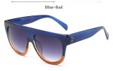 CandisGY Shadow Brand Designer Fashion Celebrity Women Sunglasses Sun Glasses Flat Top Shield Lady Female Super star Oversized