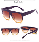 CandisGY Shadow Brand Designer Fashion Celebrity Women Sunglasses Sun Glasses Flat Top Shield Lady Female Super star Oversized